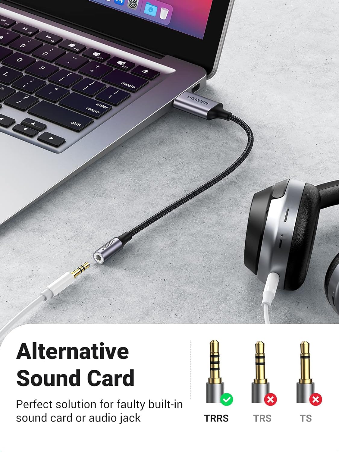 UGREEN USB to 3.5mm Jack Audio Adapter