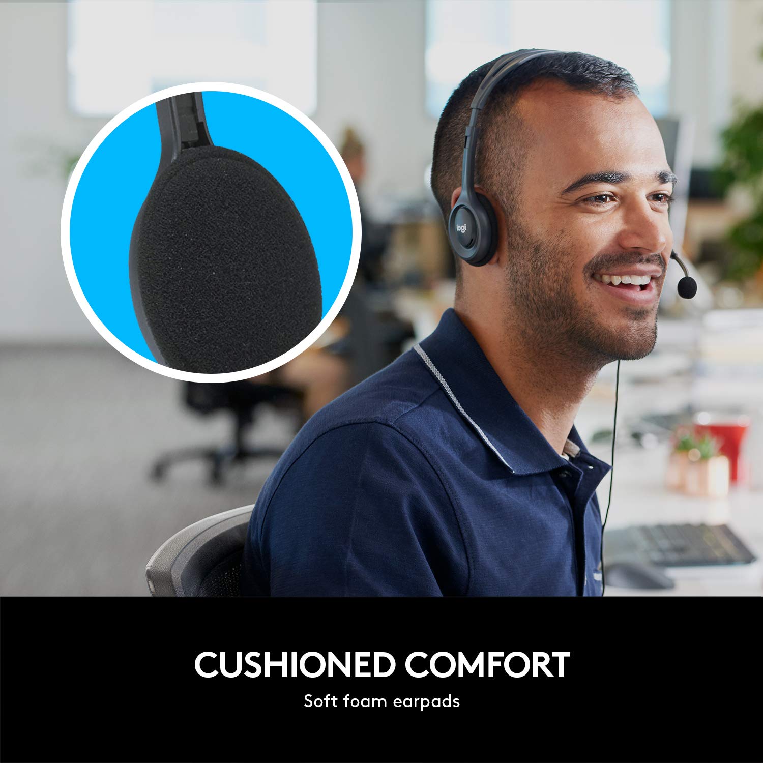Logitech H111 Wired On Ear Headphones