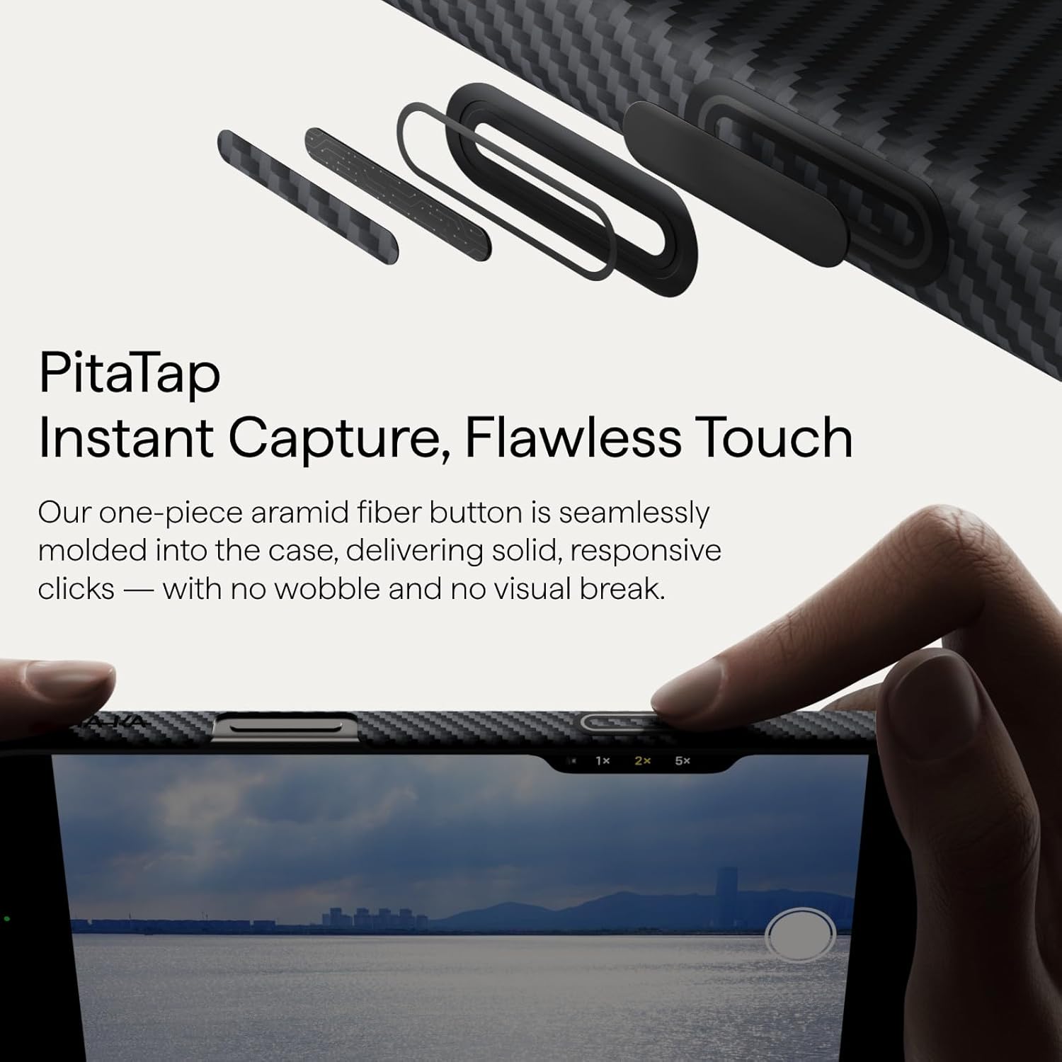 capa pitaka carbono metal novo 17 pro max