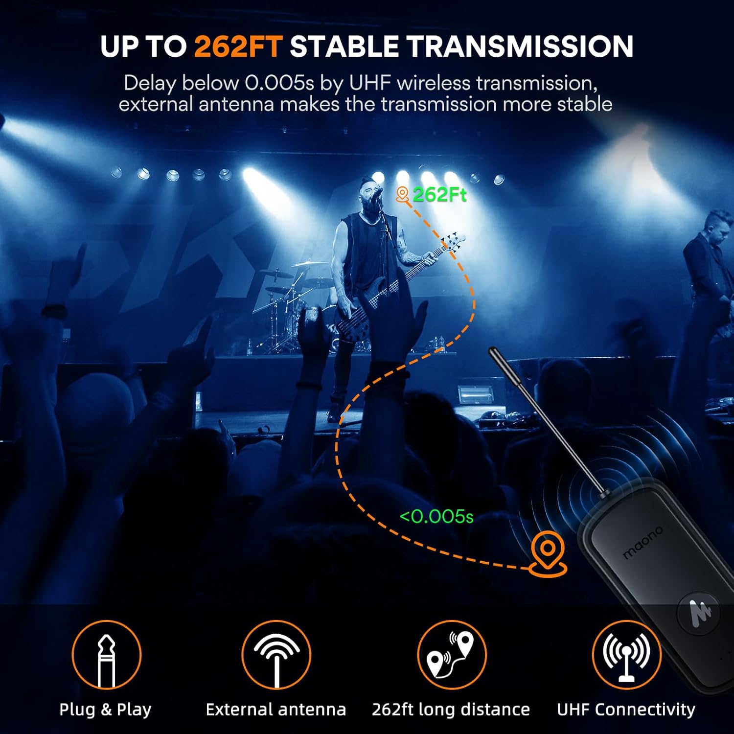 MAONO Wireless Microphone WM760 A2