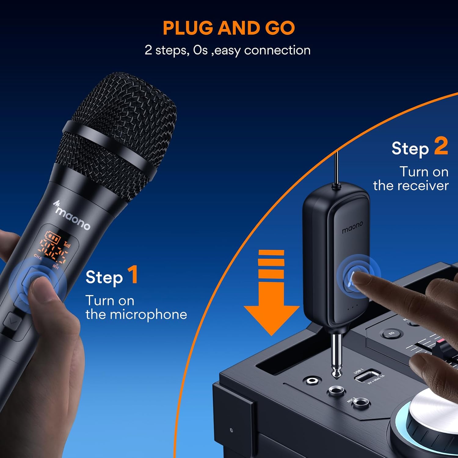 MAONO Wireless Microphone WM760 A2