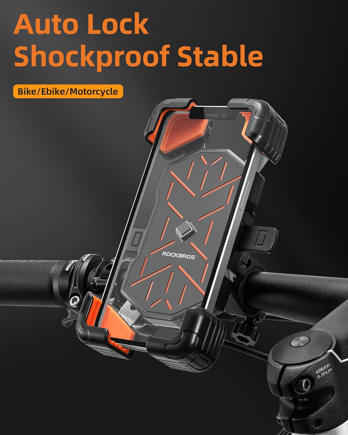 ROCKBROS Motorcycle Bike Phone Holder