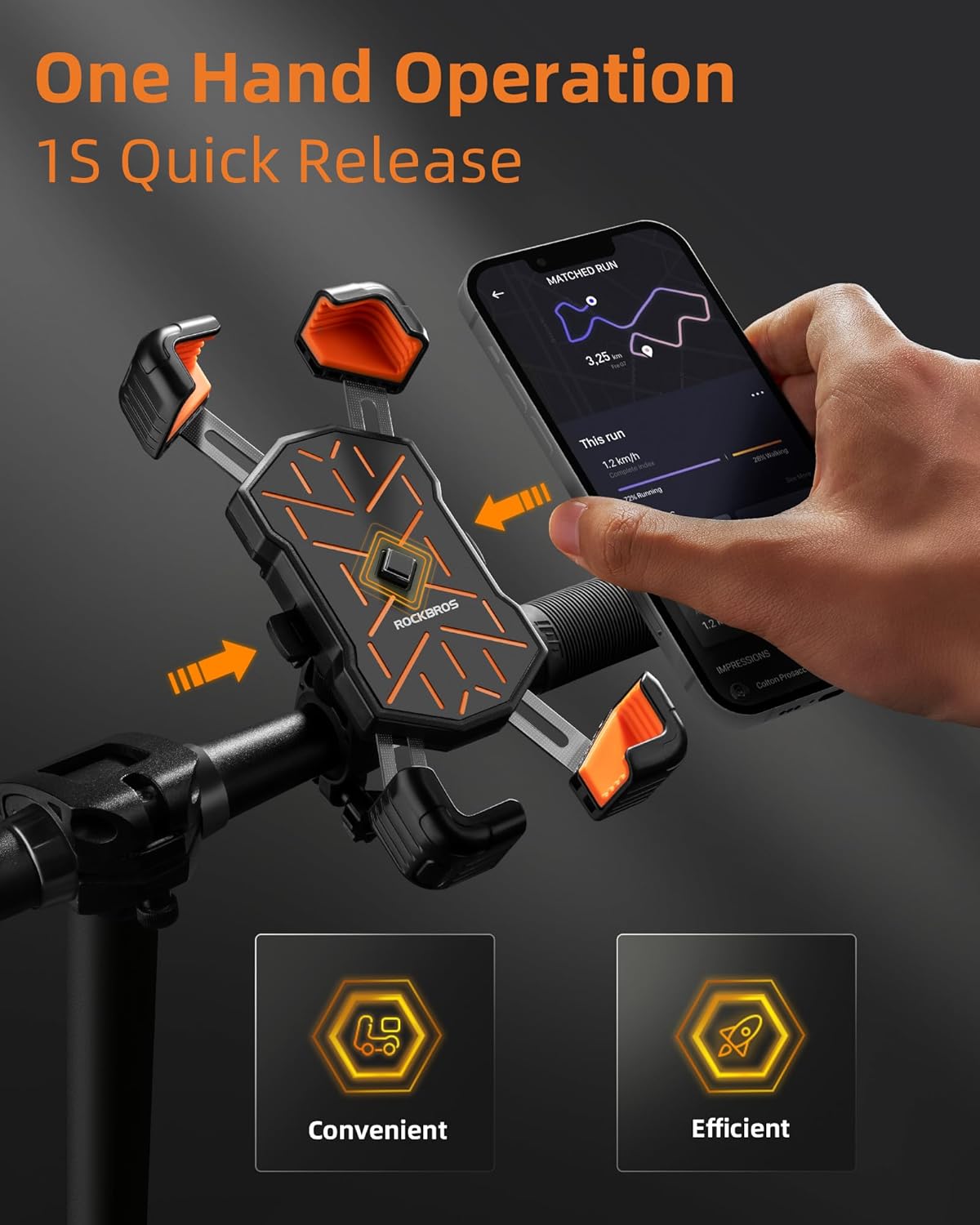 ROCKBROS Motorcycle Bike Phone Holder