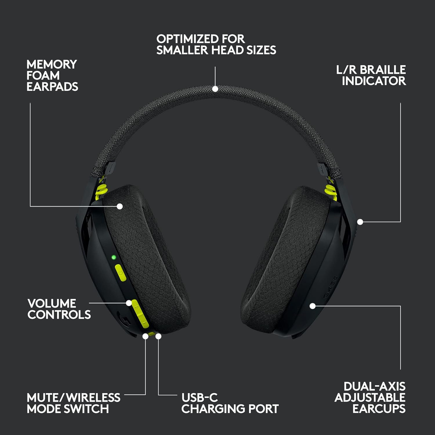 Logitech G435 LIGHTSPEED Wireless Bluetooth Gaming Headset