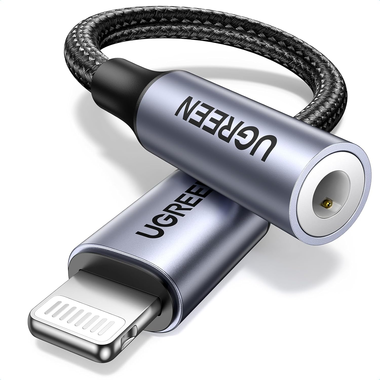 Adaptador Áudio UGREEN US211 (30756) Lightning para Fêmea 3,5mm Certificado Apple MFi Plug and Play