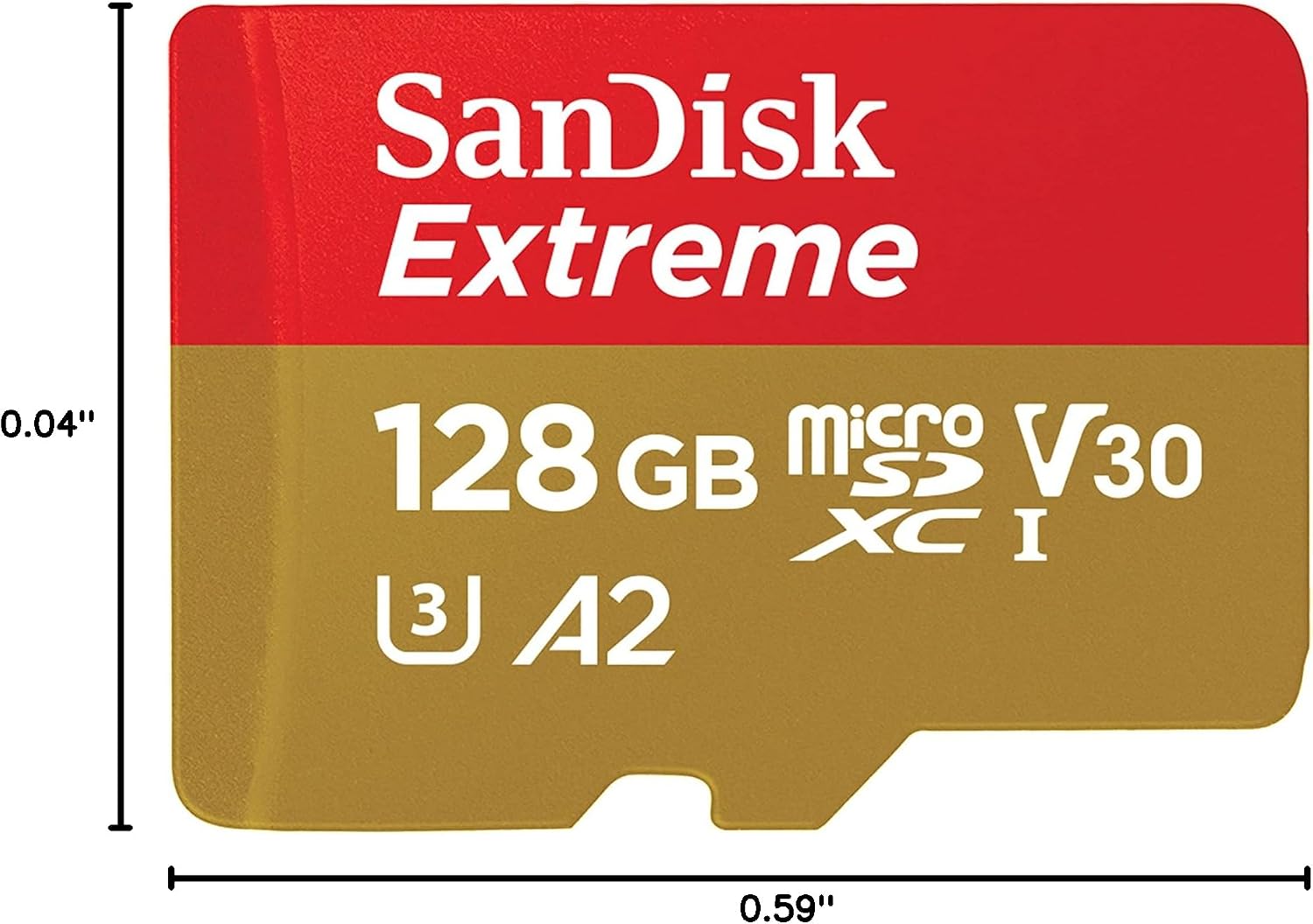 SANDISK Cartão microSD extremo de 128 GB