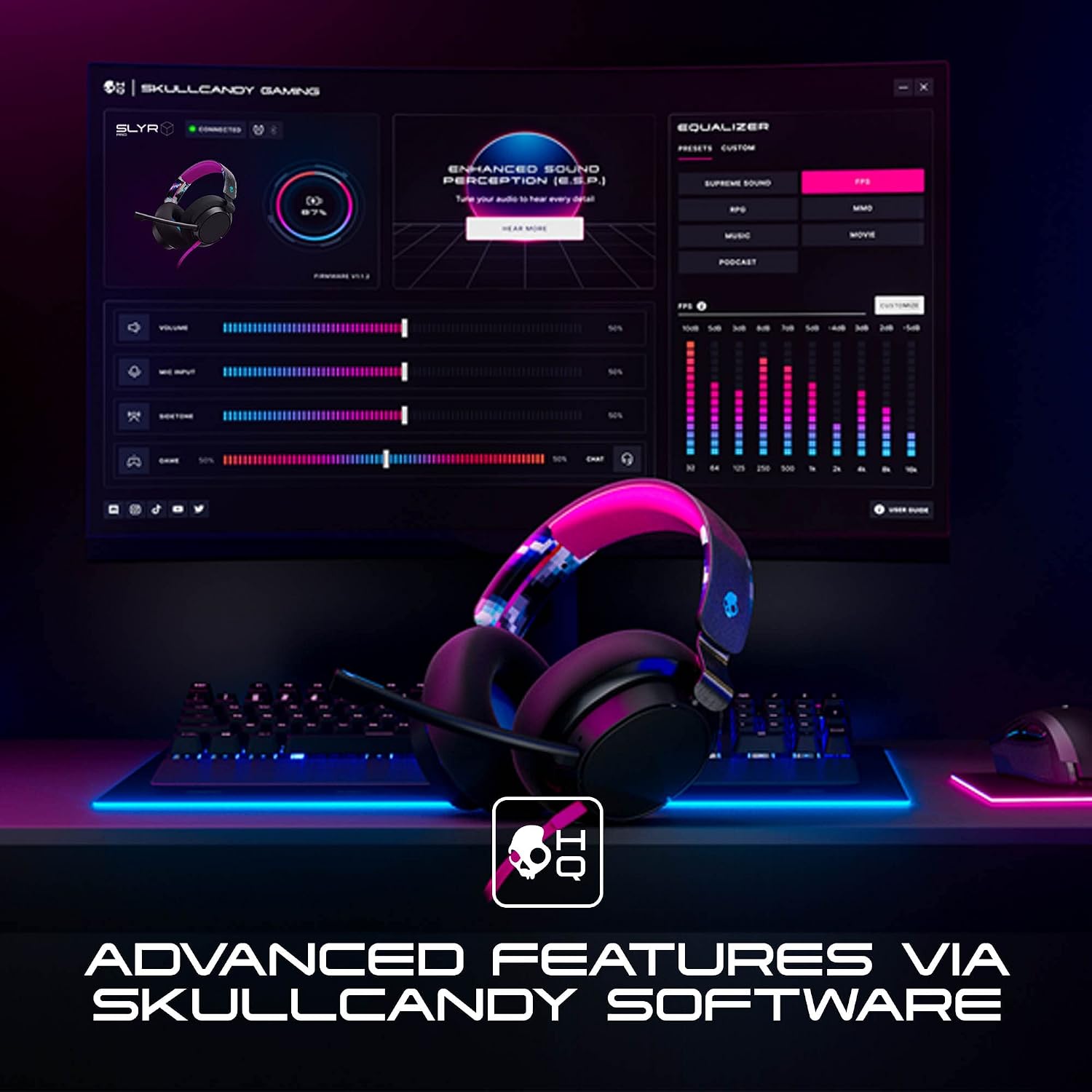 Skullcandy SLYR Pro – Headset Gaming Multiplataforma com Fios