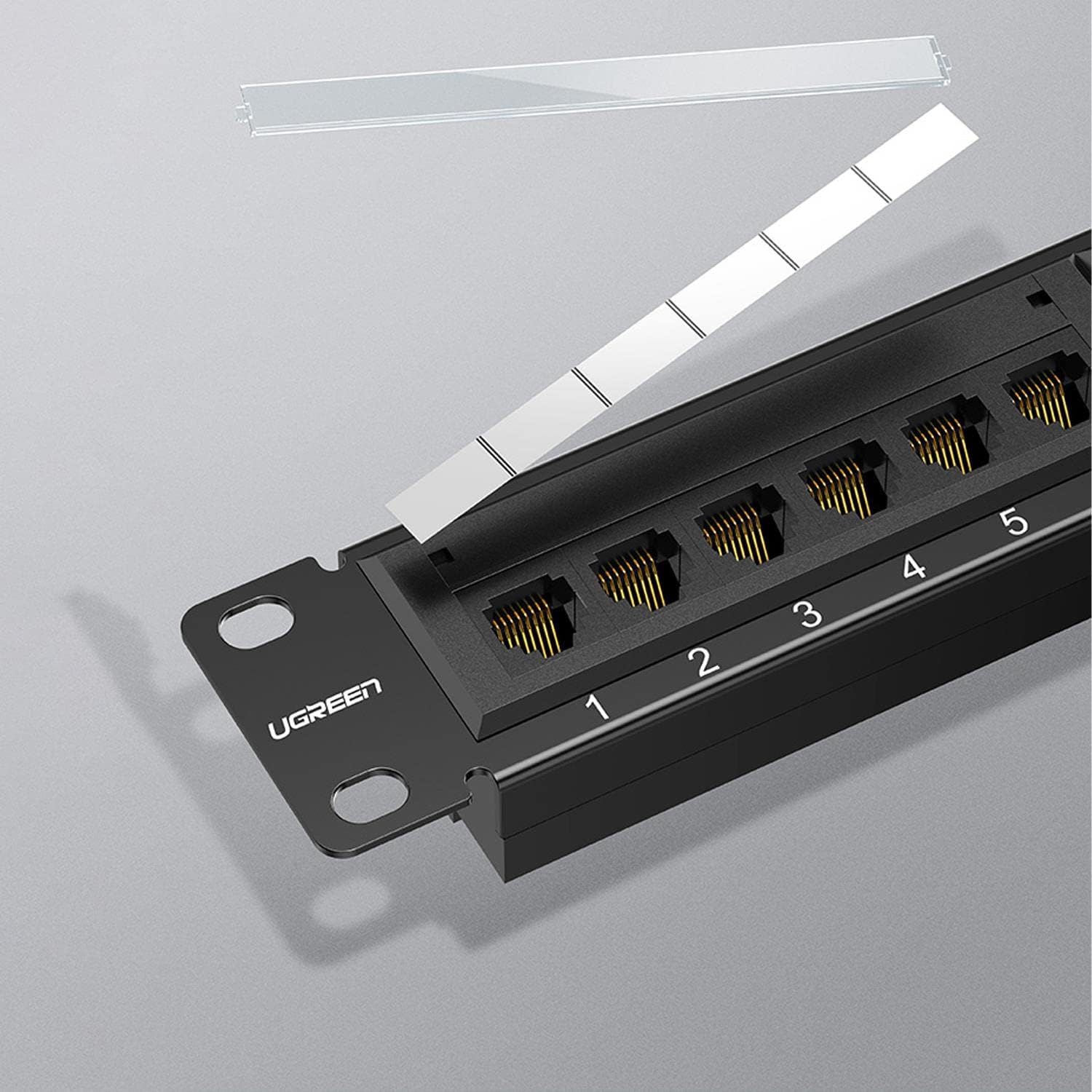 UGREEN Cat 6 1U 24-Port UTP Patch Panel