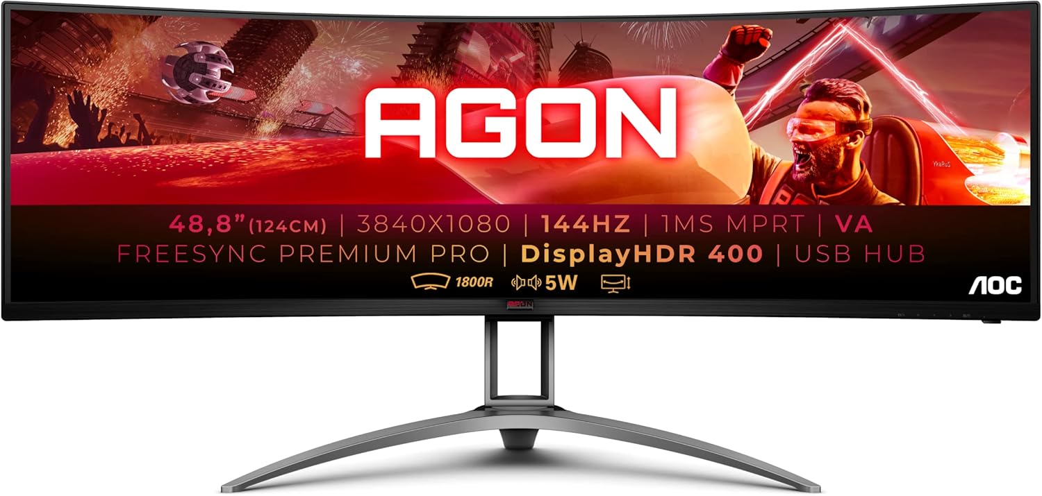 Monitor Gaming Curvo AOC 49" AG493QCX