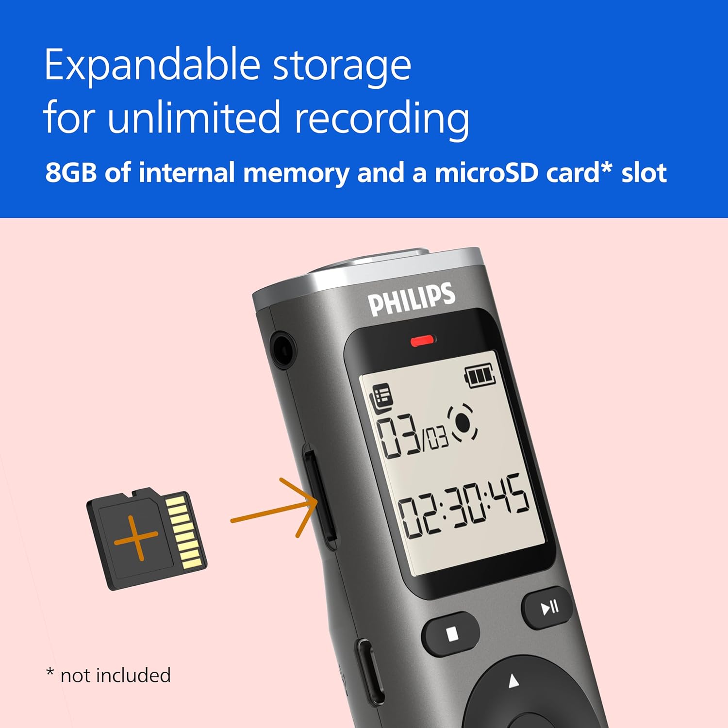 Philips VoiceTracer Audio Recorder
