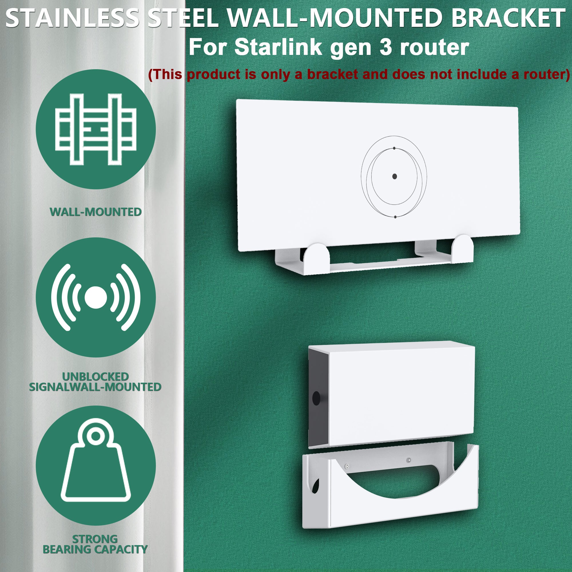 Starlink Gen 3 Router Mount TS01 – Suporte de Parede para Router