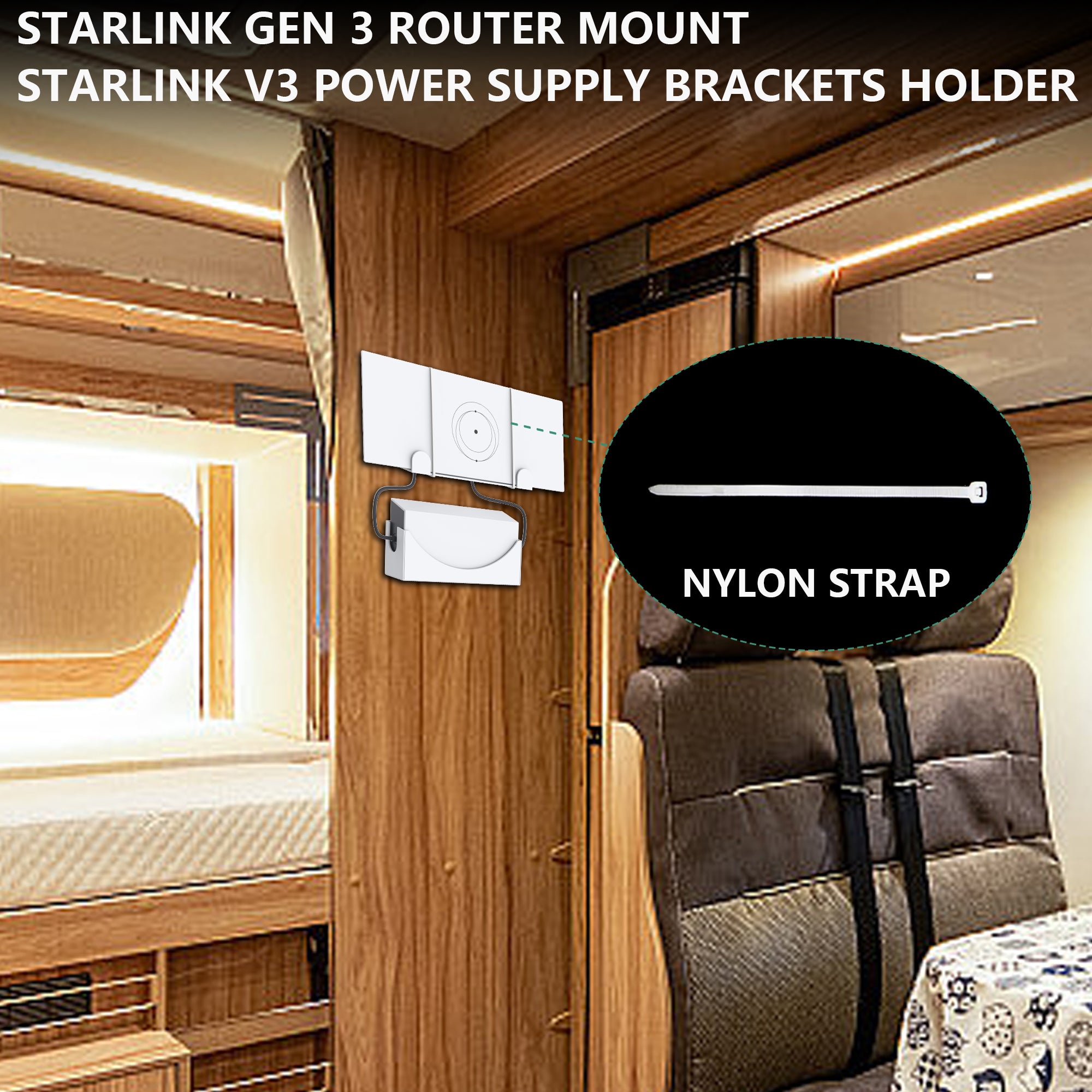 Starlink Gen 3 Router Mount TS01 – Suporte de Parede para Router