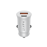 CARGADOR DE CARRO HAVIT USB-A + USB-C 20W/3A CC2022