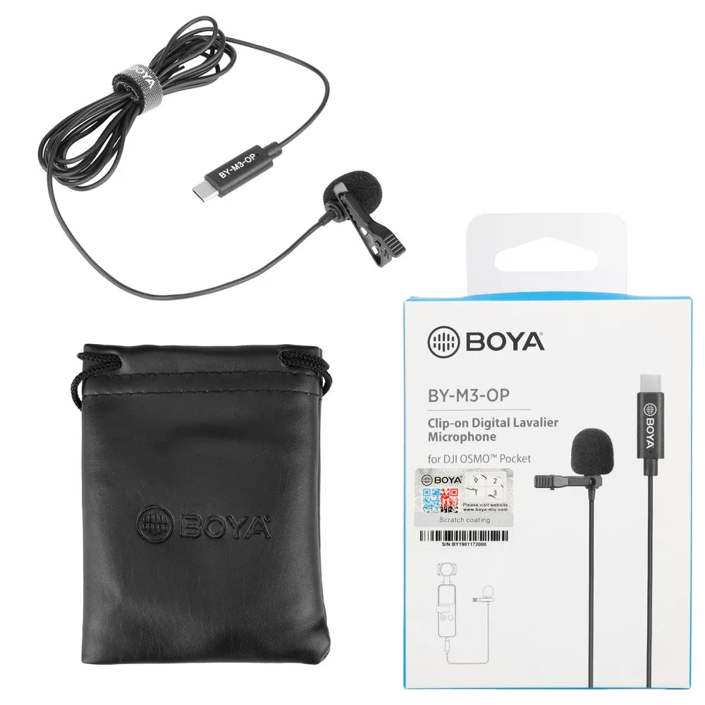 BOYA by-M3 Omnidirectional Lavalier USB C Microphone