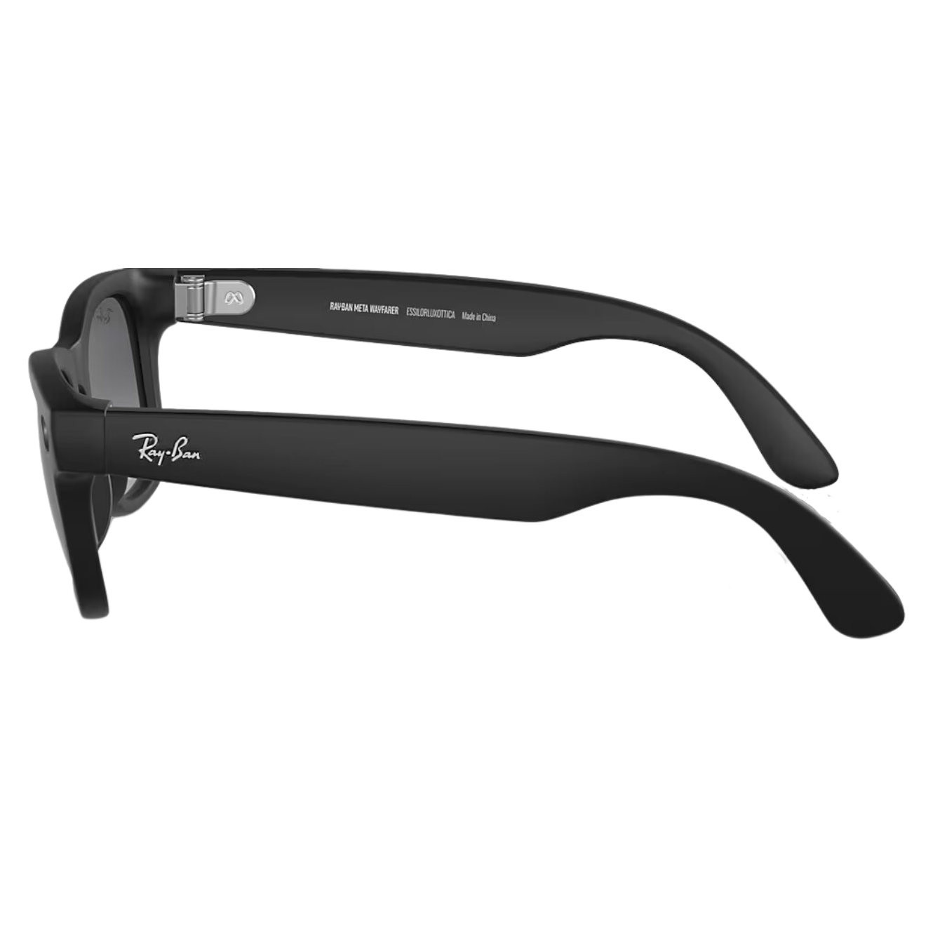 Oculos Ray-Ban Meta Wayfarer Gen 1 matte black Graphite Polar Gradient S50