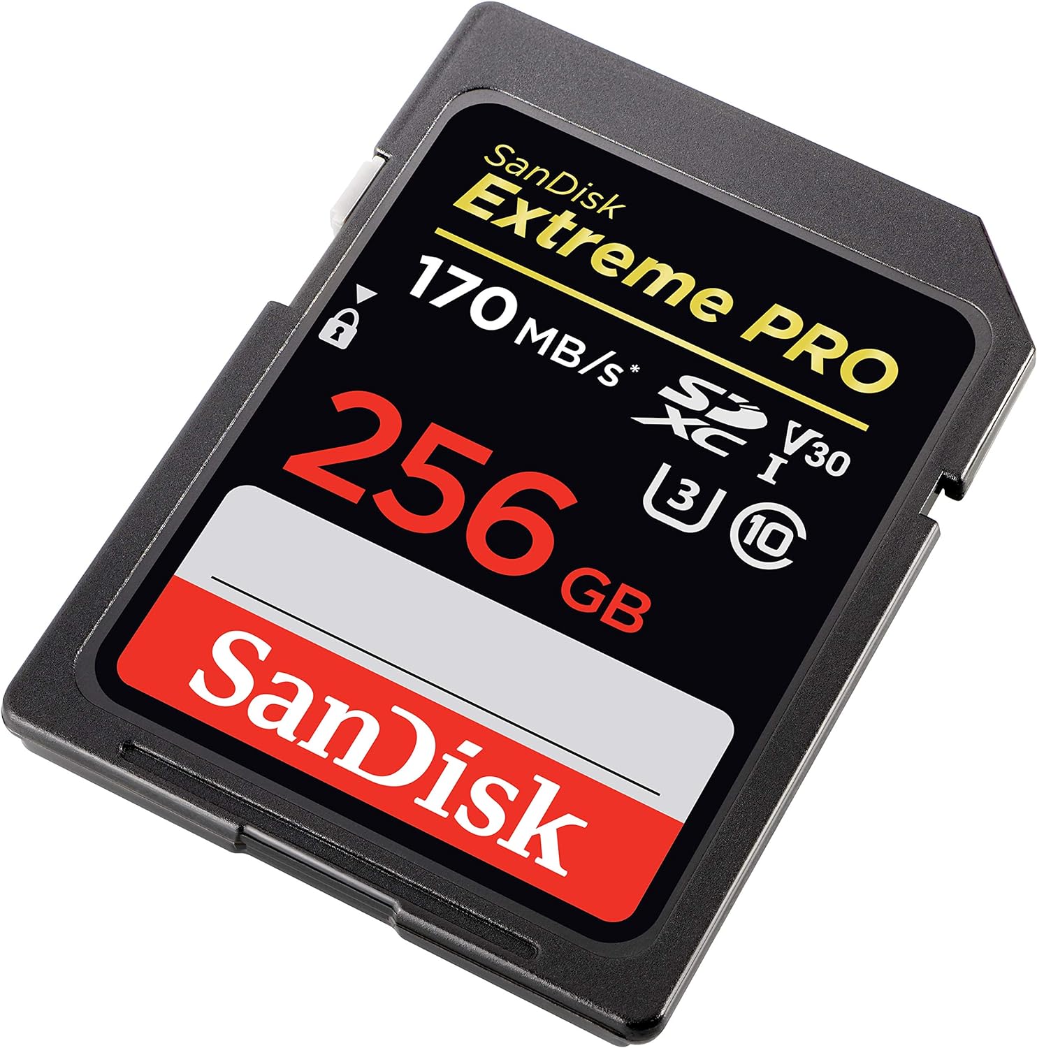 SanDisk Extreme PRO SDXC UHS-I Card - C10, U3, V30, 4K UHD
