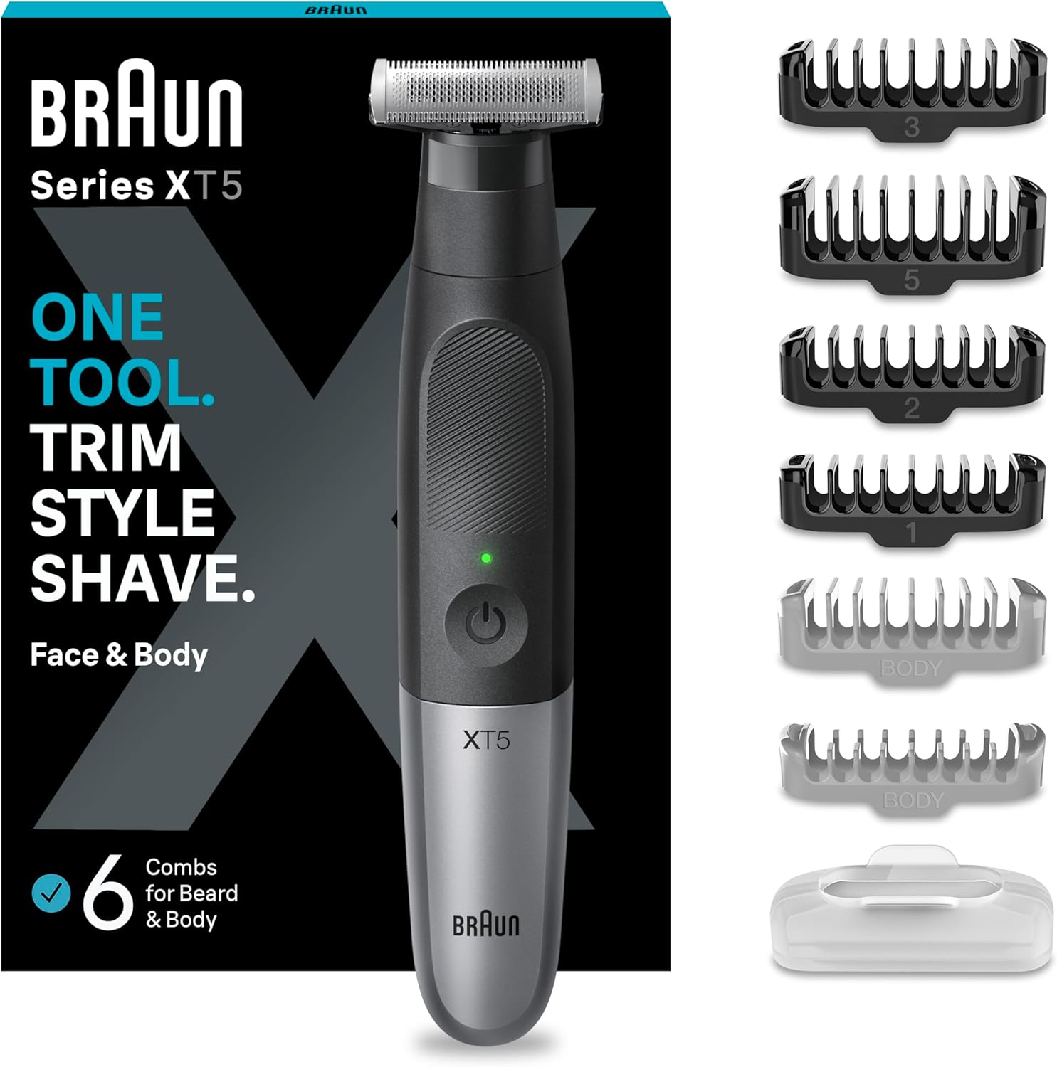 Braun MGK 3021 6 em 1 Aparador de Barba e Máquina de Cortar Cabelo