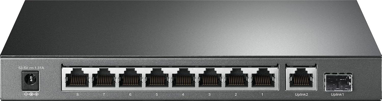 Switch de Mesa Gigabit de 10 Portas com 8 Portas PoE+TL-SG1210P