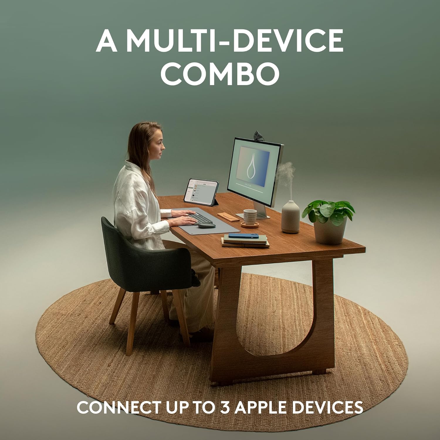 Logitech Pebble 2 Combo – Teclado e Mouse Sem Fio Slim