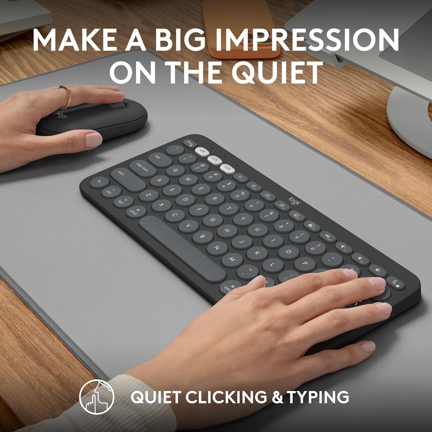 Logitech Pebble 2 Combo – Teclado e Mouse Sem Fio Slim