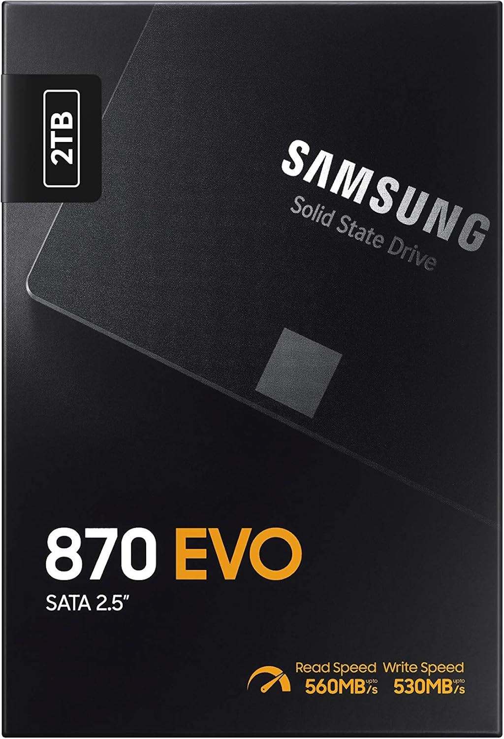 Samsung Electronics 870 EVO 2TB 2.5 Inch SATA III Internal SSD (MZ-77E2T0B/AM)