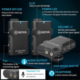 BOYA by-WM4 PRO K2 Wireless Lavalier Microphone
