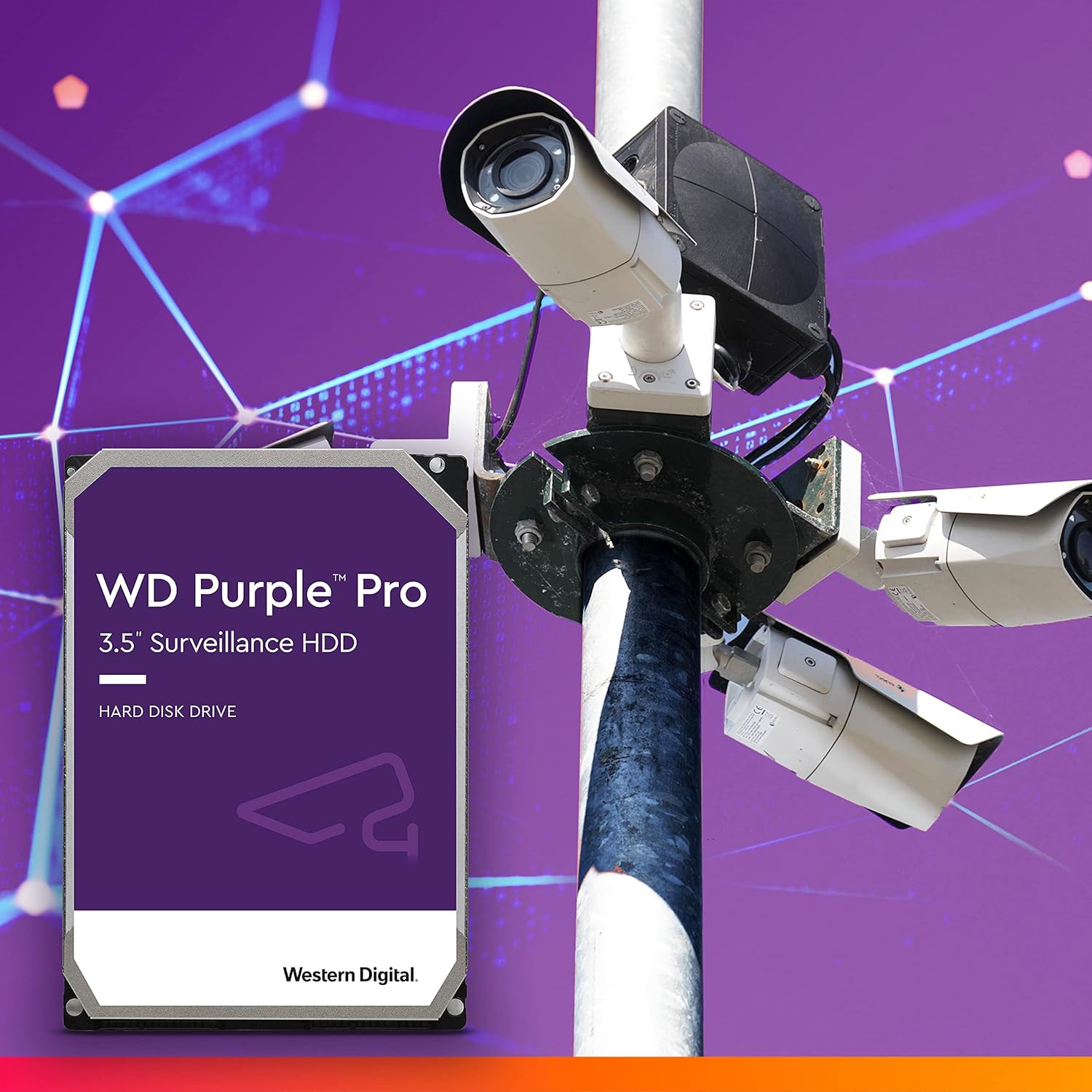 WD Purple Pro Smart Video Hard Drive - 18TB