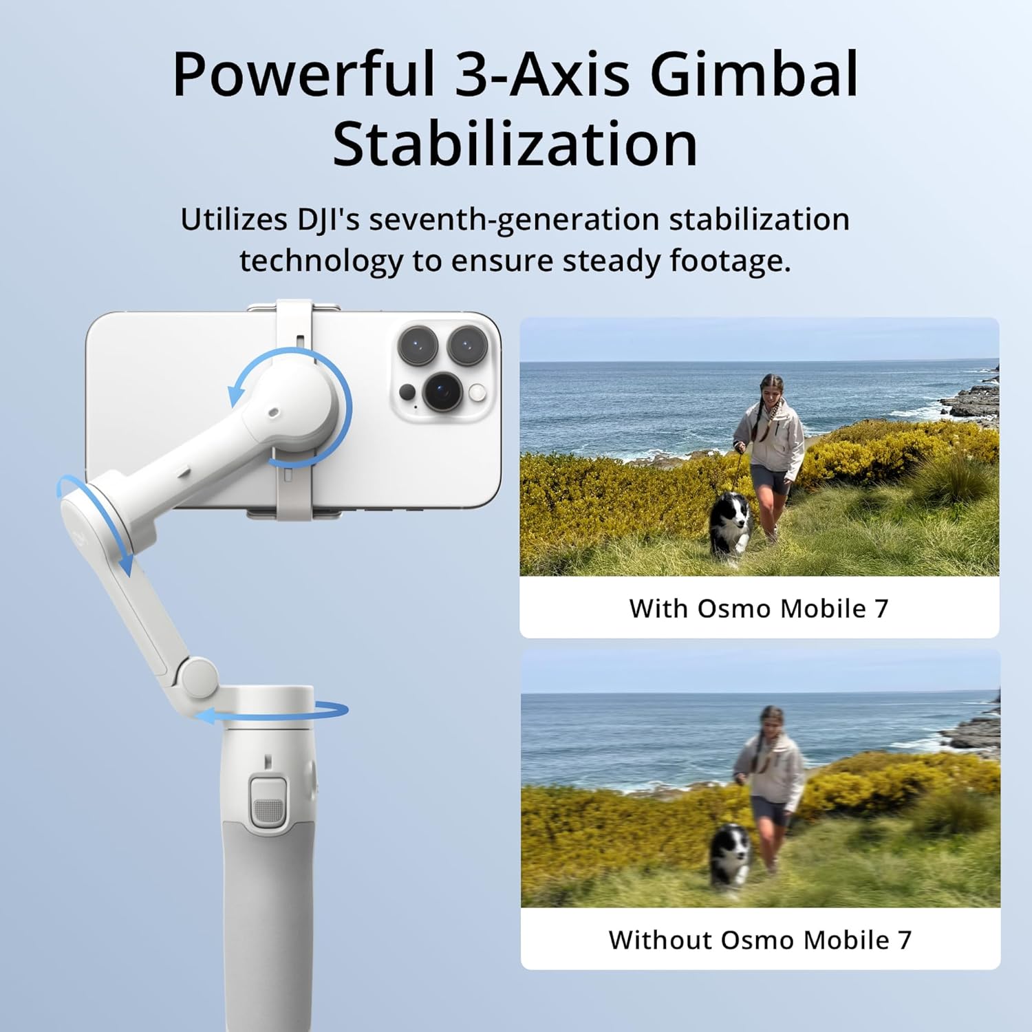 DJI Osmo Mobile 7 – Estabilizador Inteligente para Smartphones