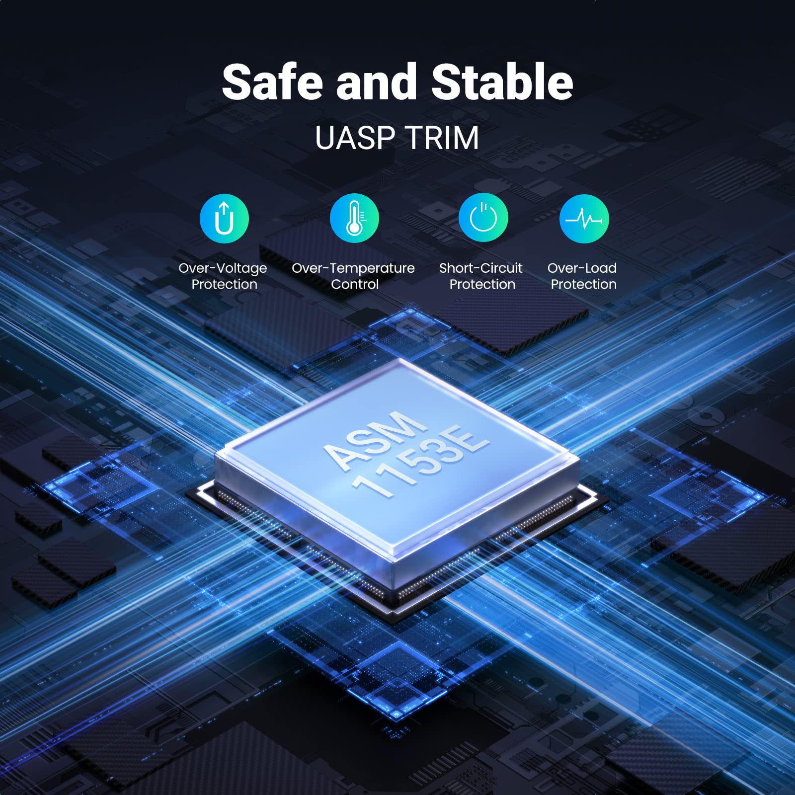 Adaptador UGREEN USB 3.0 para SATA III para gabinete de disco rígido de 2,5" 30848