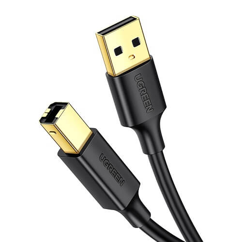 Green 20847 2m USB 2.0m cabo de impressão banhado a ouro