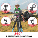 ZOMEi Q666C Folding Carbon Fiber Portable Tripod