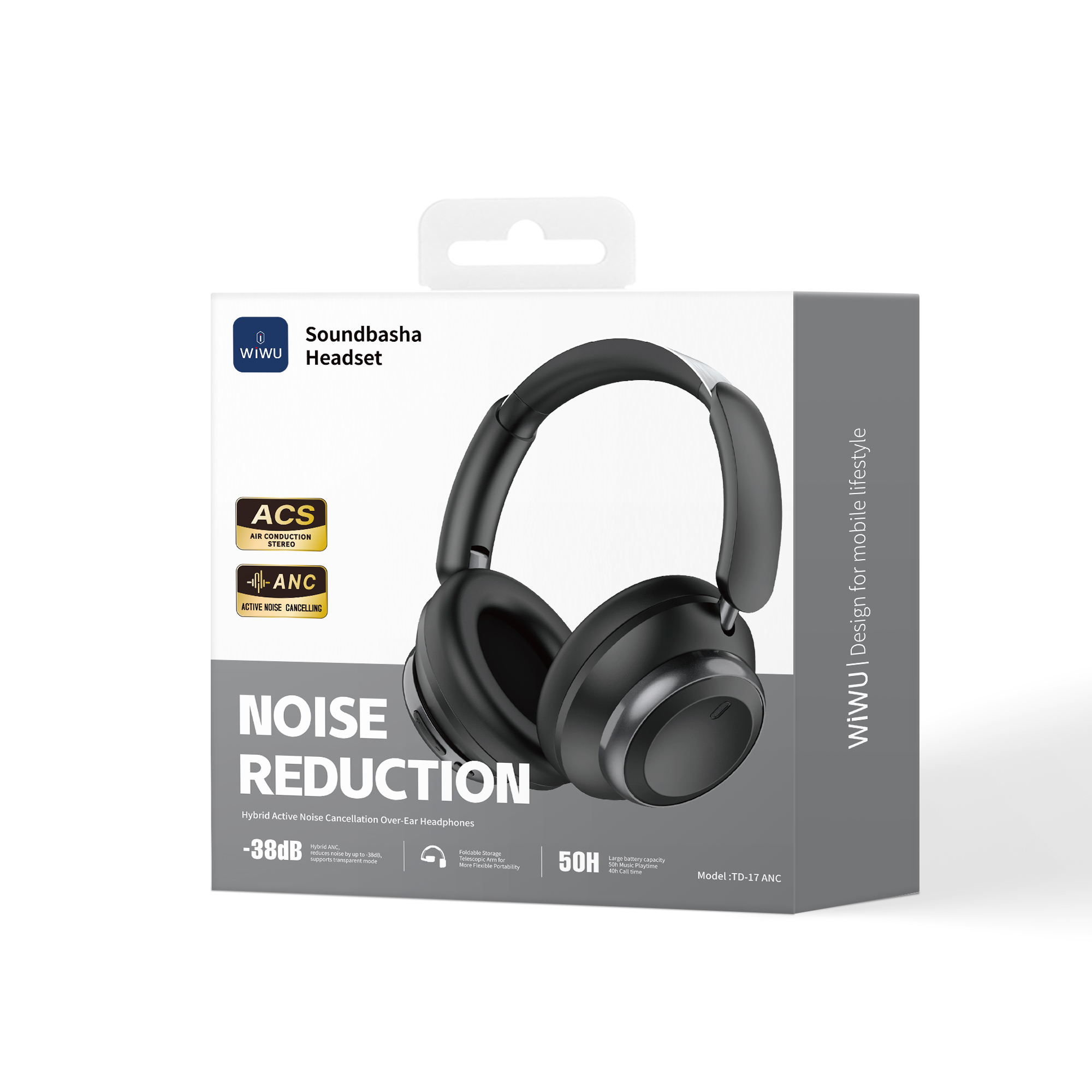 WiWU Soundbasha Headset TD-17 ANC