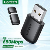 UGREEN CM448 11AC ADAPTADOR USB SEM FIO DE BANDA DUPLA