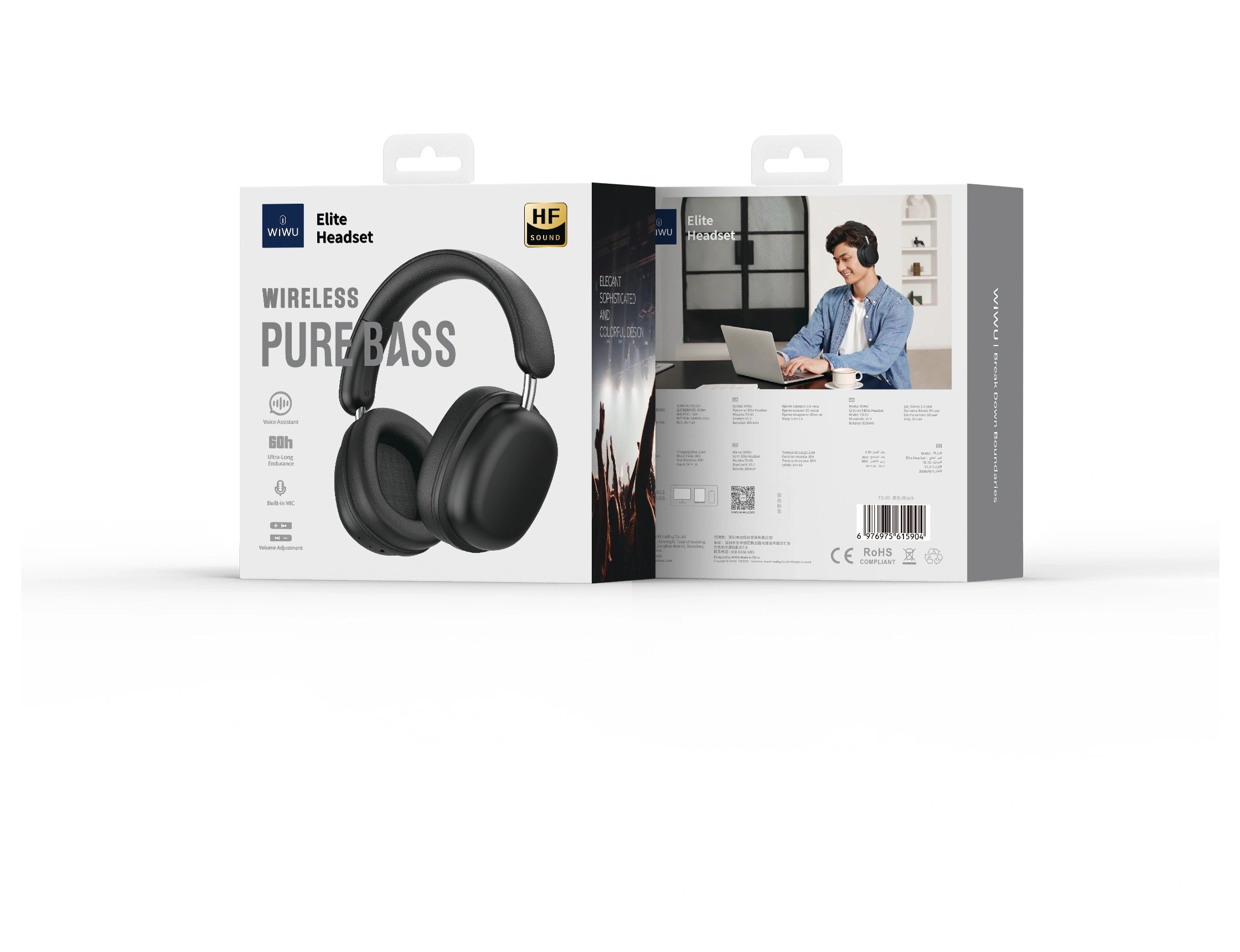 WiWu TD-05 Elite Headset Wireless Headphone