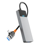WIWU A431C Linker Series USB-A&amp;C Hub Adapter 4-in-1