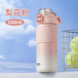 Garrafa térmica de 500ml c/canudo TKK-2033