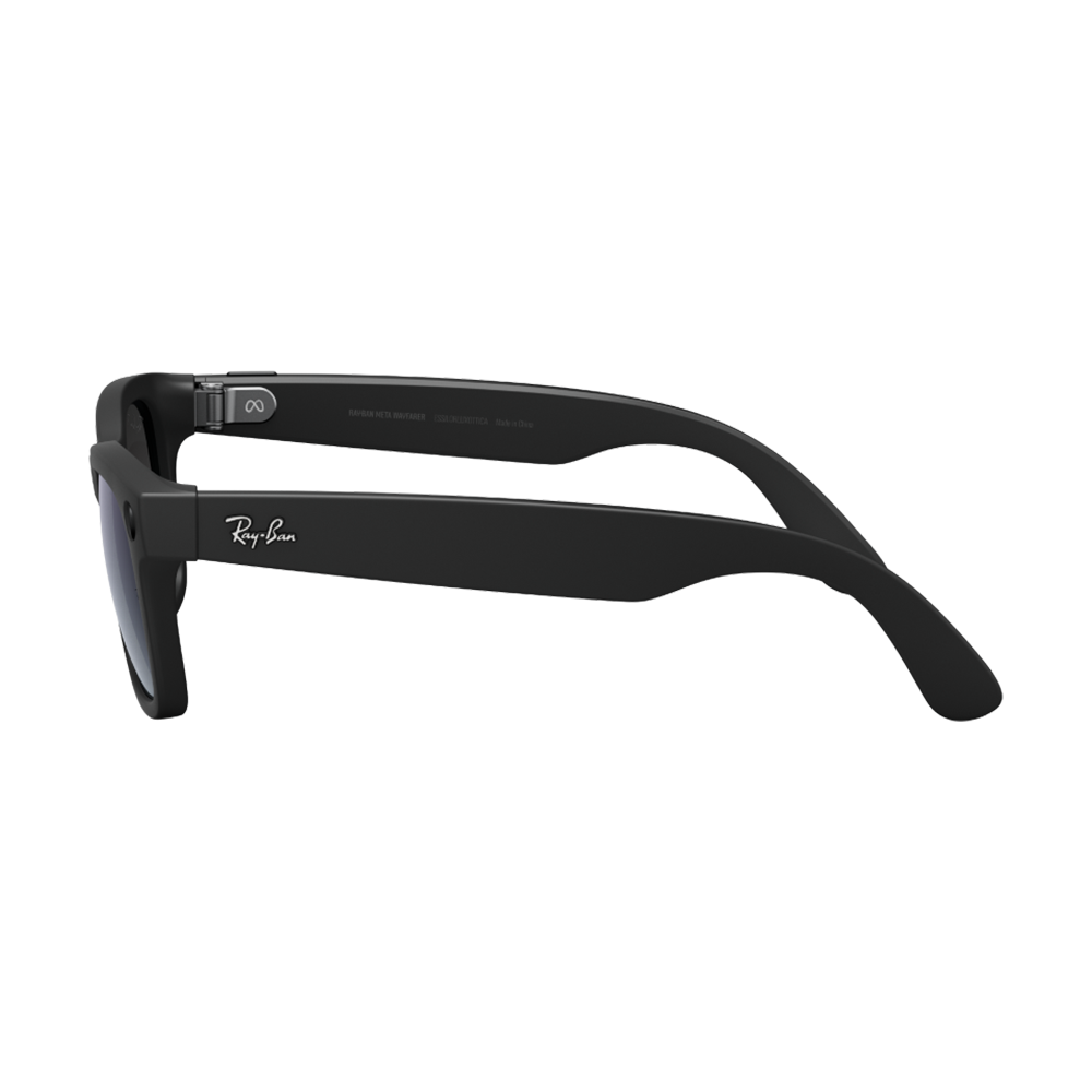 Oculos Ray-Ban Meta Wayfarer Gen 1 matte black Graphite Polar Gradient S50