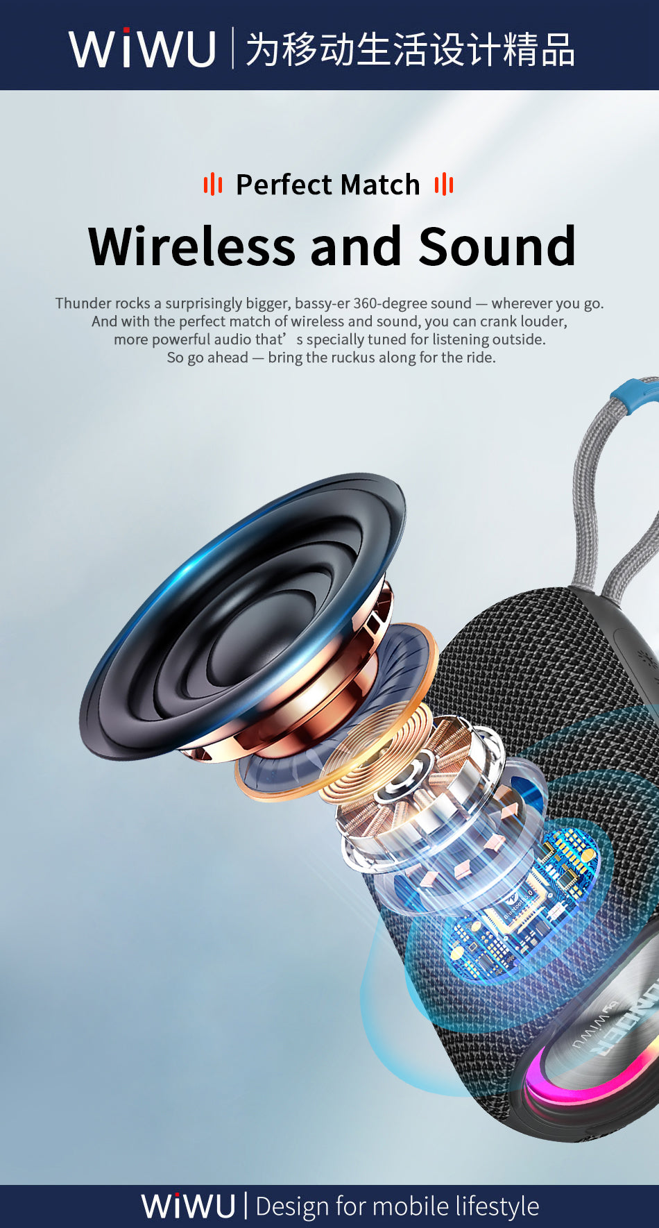 WiWU P26 Thunder Wireless Speaker