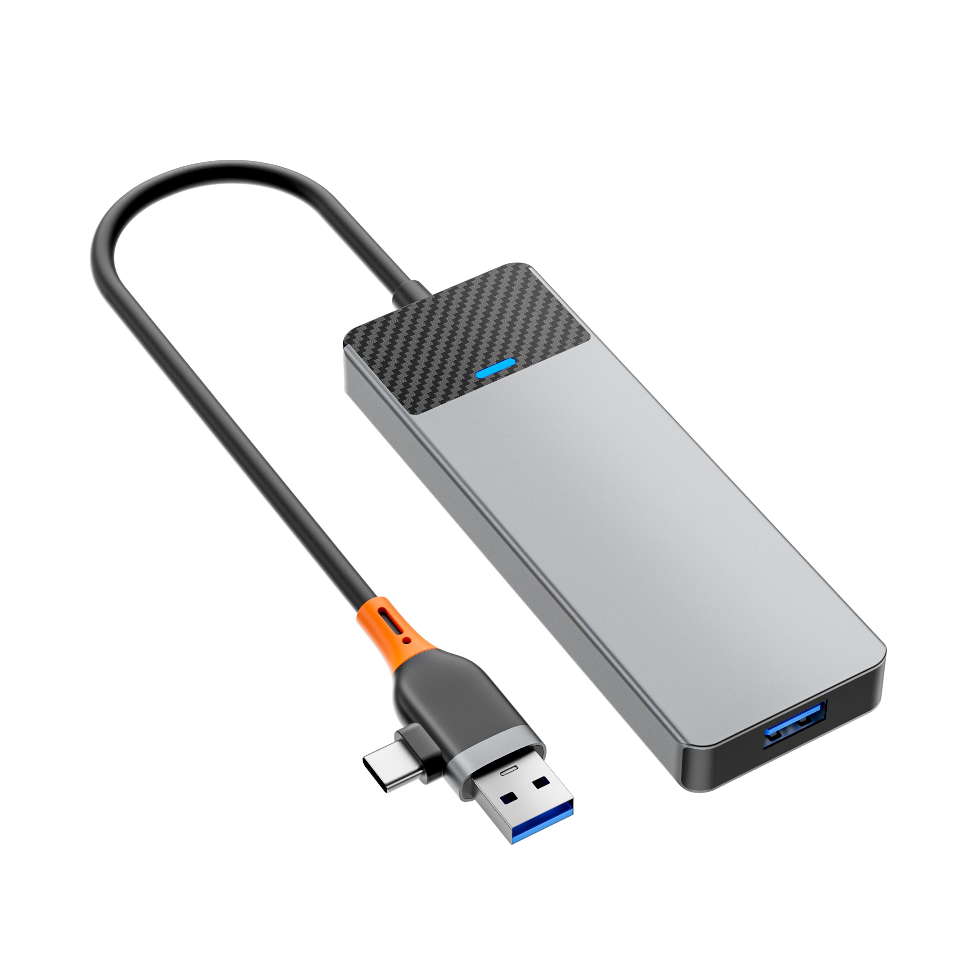 WIWU A431C Linker Series USB-A&amp;C Hub Adapter 4-in-1