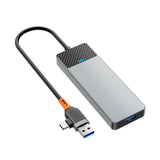 WIWU A431C Linker Series USB-A&amp;C Hub Adapter 4-in-1