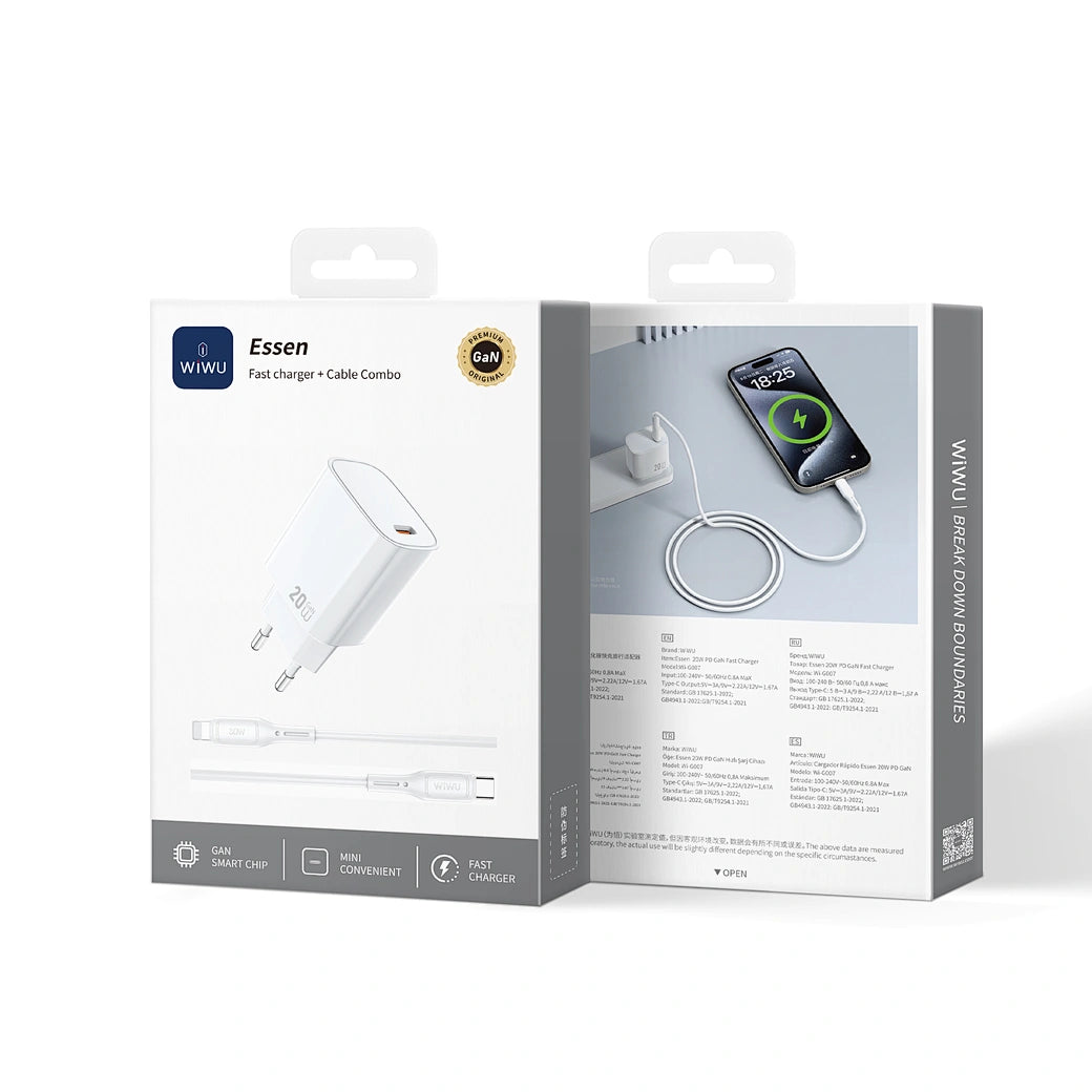 WiWU 20W Essen GaN Fast Charger