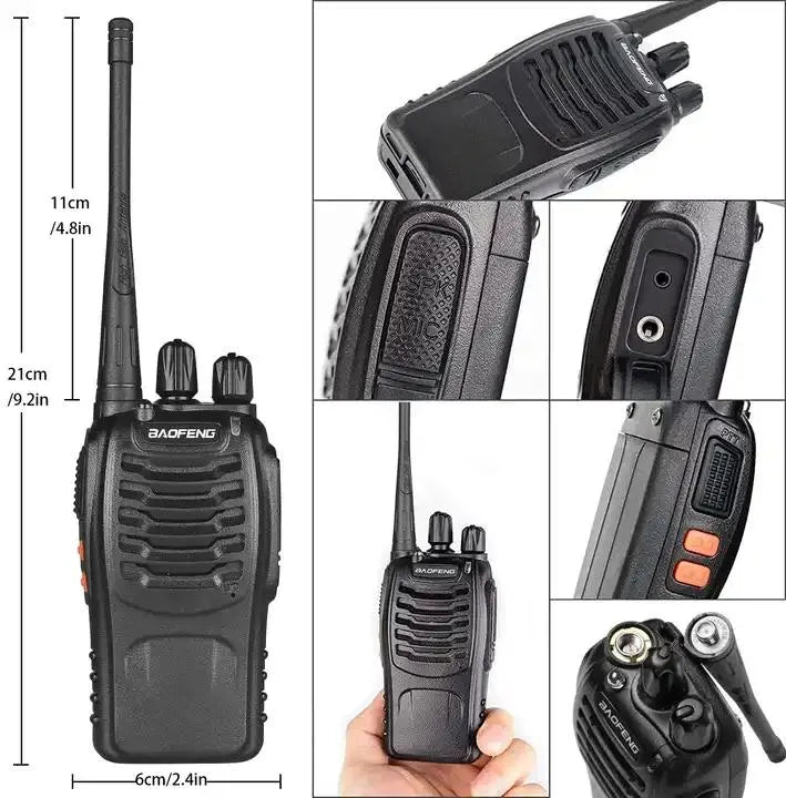 Baofeng-BF-888S  rádio bidirecional, alta potência 2 peças