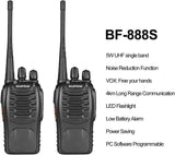 Baofeng-BF-888S  rádio bidirecional, alta potência 2 peças