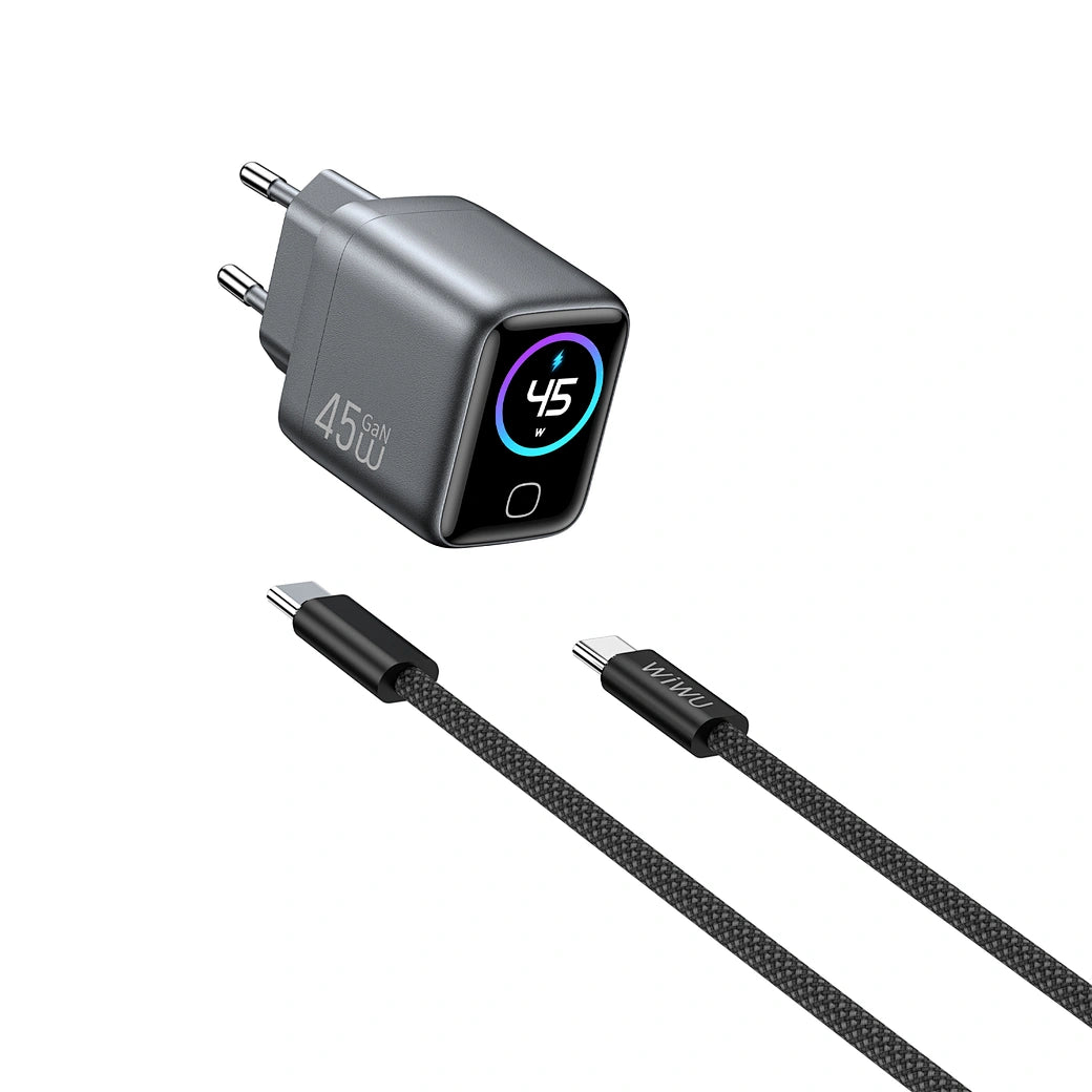 CHG500 Carregador Rápido USB-C 45W com Ecrã Inteligente