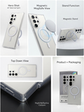 Capa TADAGEE Snap Case Ultra-Slim MagSafe com Refletores Noturnos para Samsung Galaxy S26 Ultra