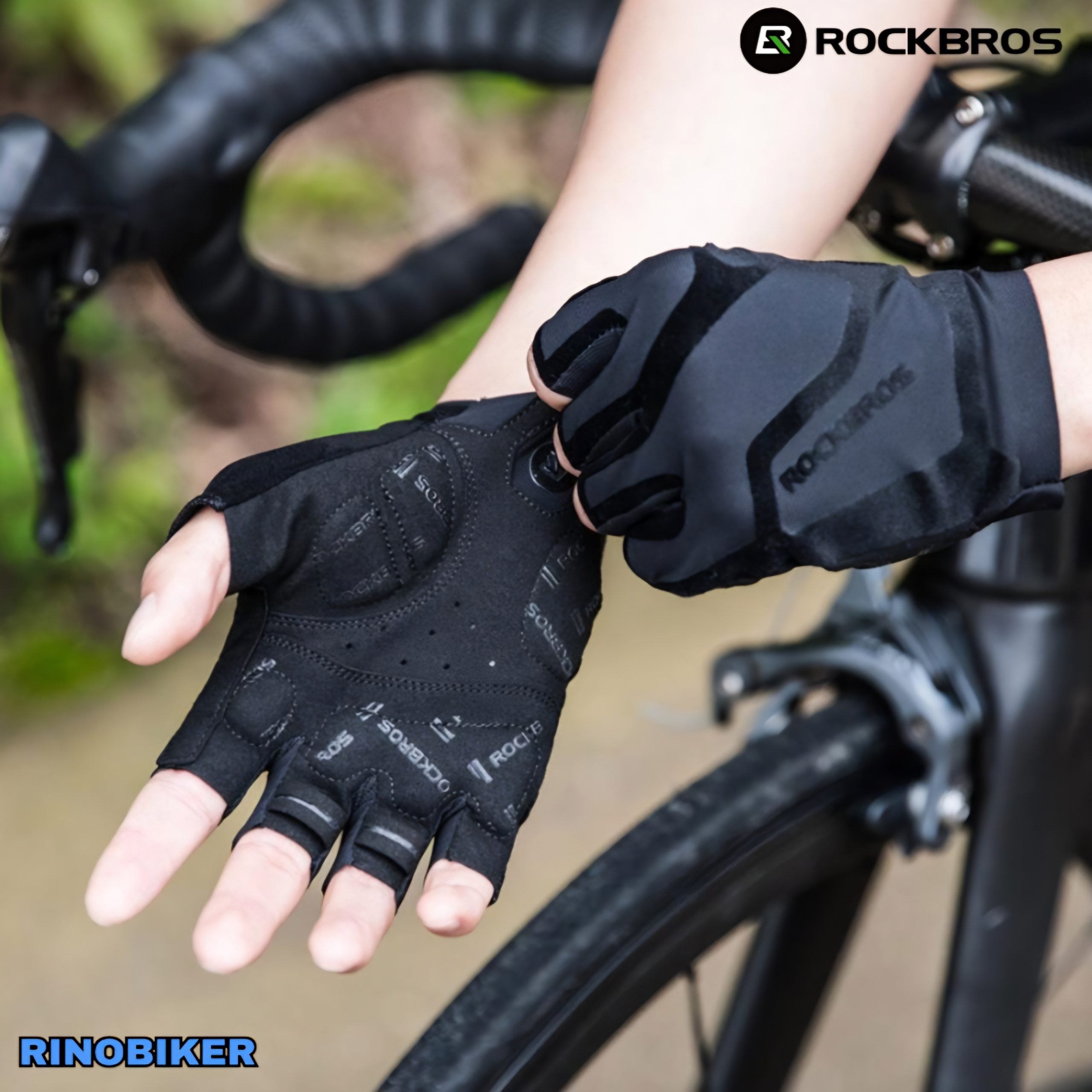 Luvas de Ciclismo Curta ROCKBROS S196BK