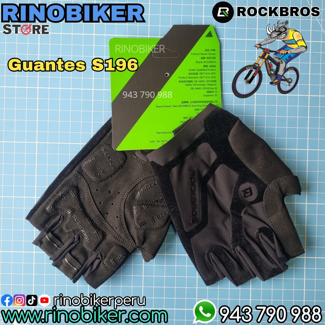 Luvas de Ciclismo Curta ROCKBROS S196BK
