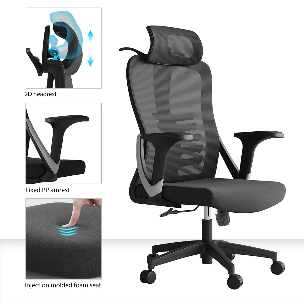 NICOLE-H, CADEIRA DE ESCRITÓRIO ERGONÔMICA