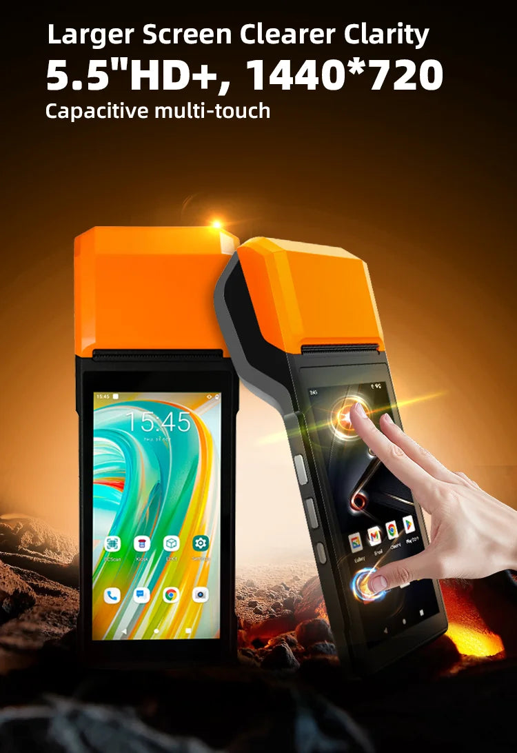 H10SE Android 13 14 OS Touch Screen Terminal Pos móvel