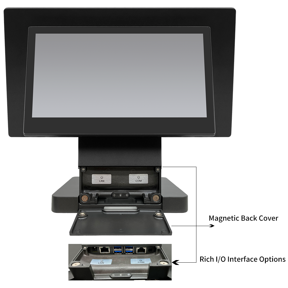 PSJ8500-D-B – POS Touch Dual Display 15.6"